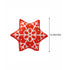 Stuffed Christmas Snowflake Printed Pillow - Uncommongifts.in